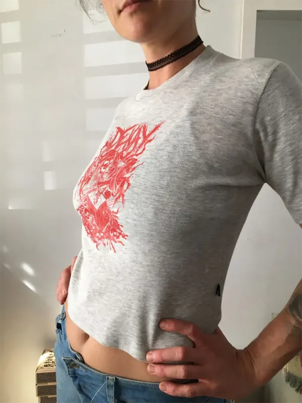 Remera Crop top «Calavera» - Imagen 3